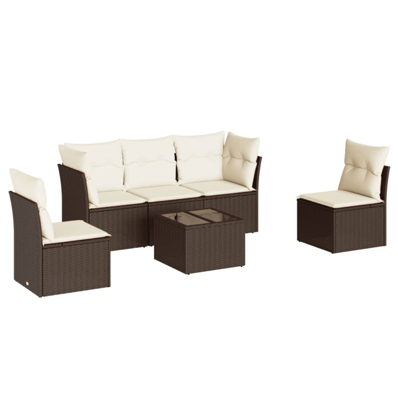 Vidaxl Garden Sofa Set Poly Rattan Medium Modular