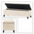 Fabric Upholstered Bench with Flip Top-1415433621