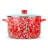 Golden Rabbit Red Swirl 18 Quarts Non-Stick Enamelware Stock Pot