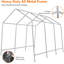 Abri d'auto durable avec abri de rangement et porte à fermeture à glissière, H 103,92 po x l 120 po x P 180 po