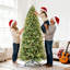Arbre de Noël articulé 6 pi avec 300 lumières à DEL blanc chaud, 1032 pointes mixtes en PVC / PE pour un look complet, avec support