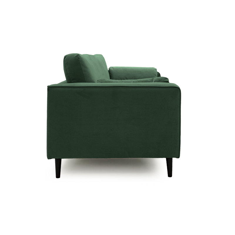 Millerville Velvet Armchair, Green