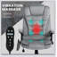 Fauteuil de bureau à 6 points de massage vibrant avec chaleur lombaire-381420734