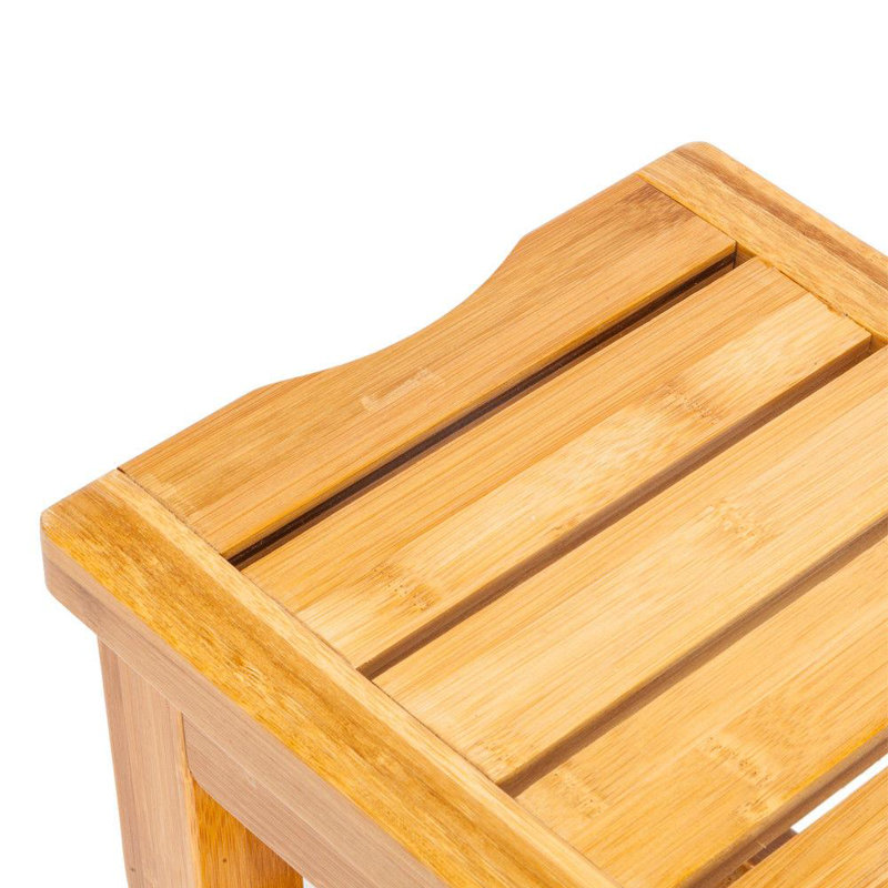 Banc de douche en bambou de l 17,52 po Orianna
