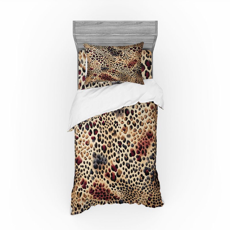 Polyester Animal Print Duvet Cover, Twin Extra Long Duvet Cover + 2 Additional Pieces