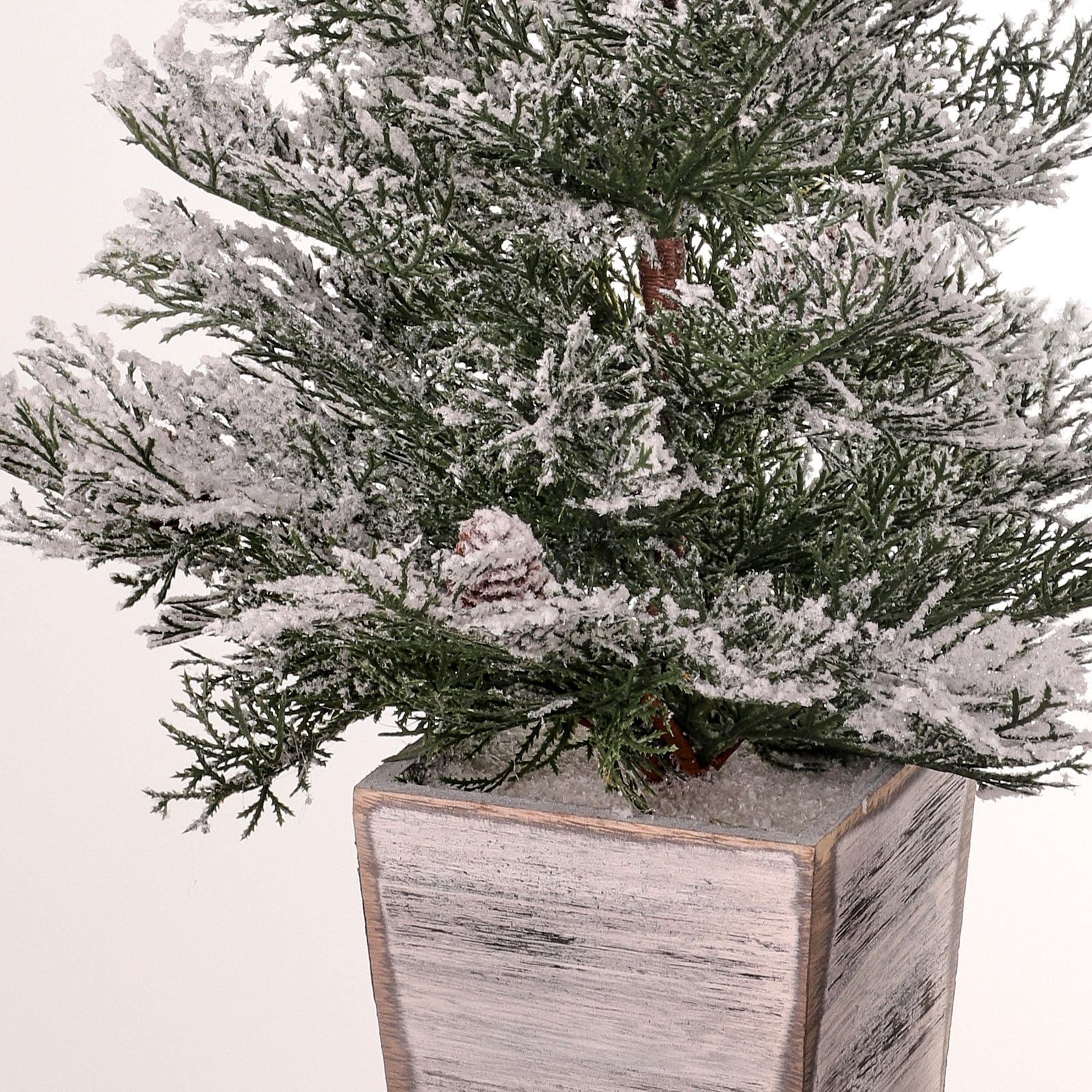 26'' Faux Cedar Tree in Wood Pot