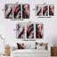 Infusion de marbre rouge et noir - ensemble de 3 impressions-248882203-248882202