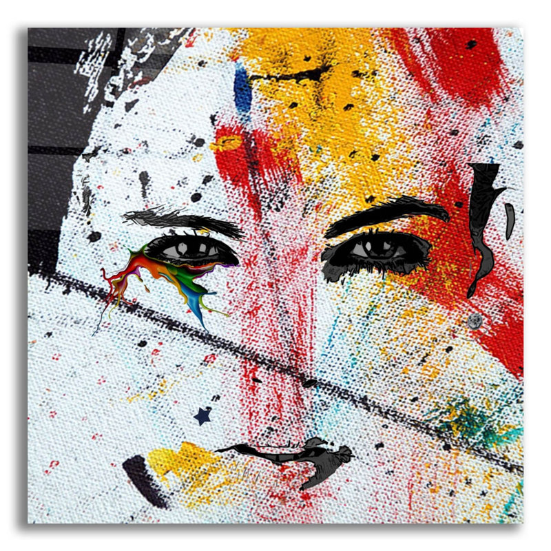 «Face Paint» par Karen Smith, art mural en verre acrylique