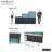 Emerald Cubicles 3 Pack 120 Degree Small Powered Workstations Library Study Desk Cubicles 3x3x39"H-92566072