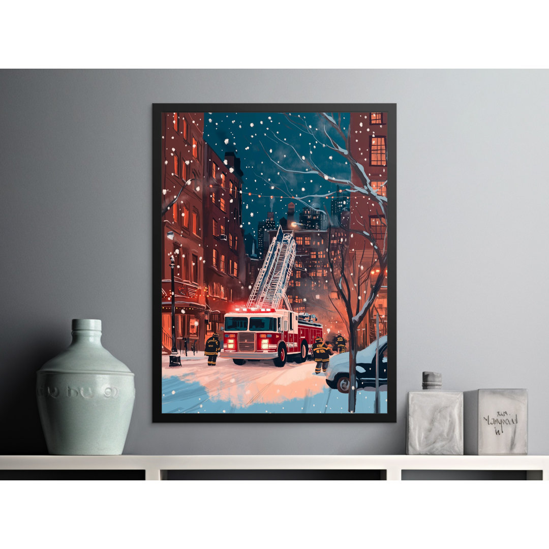 New York Christmas Matte Poster
