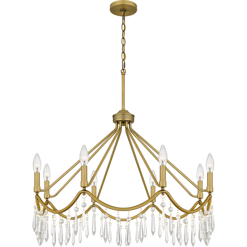 Lustre classique / traditionnel à 8 lumières à intensité variable Jefson