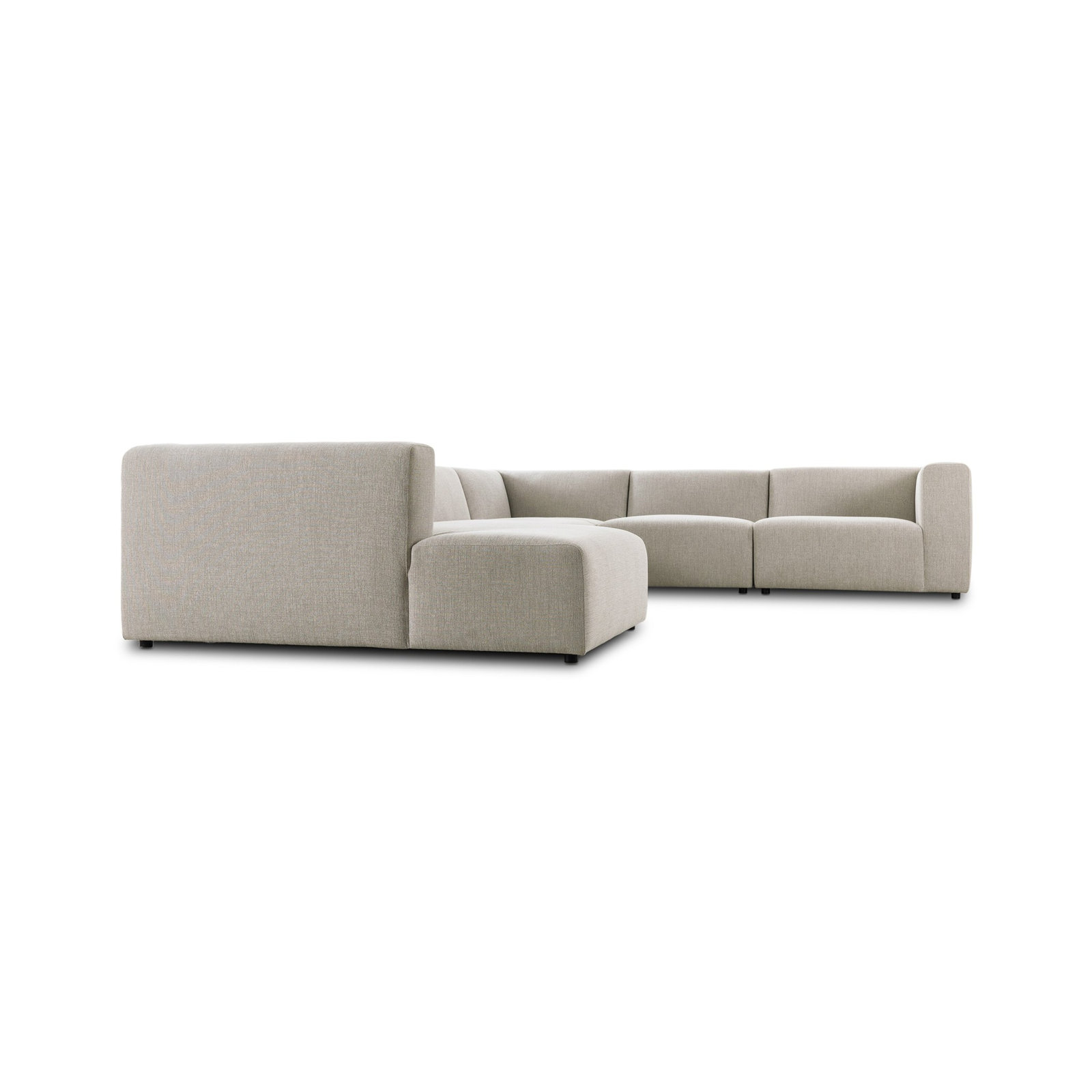 Sloan 6PC Sectional, Left Hand Facing, Napa Sandstone Polyester