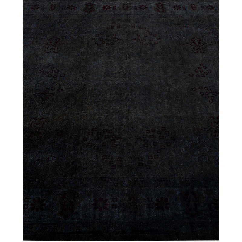 Overdyed One-of-a-Kind 4' 7" X 7' 5" Hand Knotted Area Rug