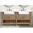 Marina 72'' Double Bathroom Vanity with Marble Top-328191274-328191273