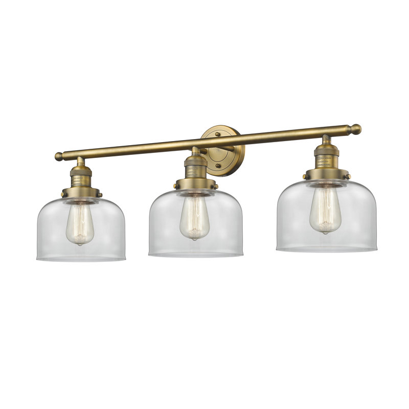 Chaparro Armed Sconce, Matte White Cased, 11" H x 30" W, Brushed Brass