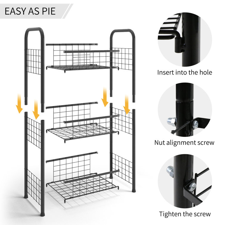 29.5 H x 13 W x 8.7 D Shelving Unit Prep & Savour