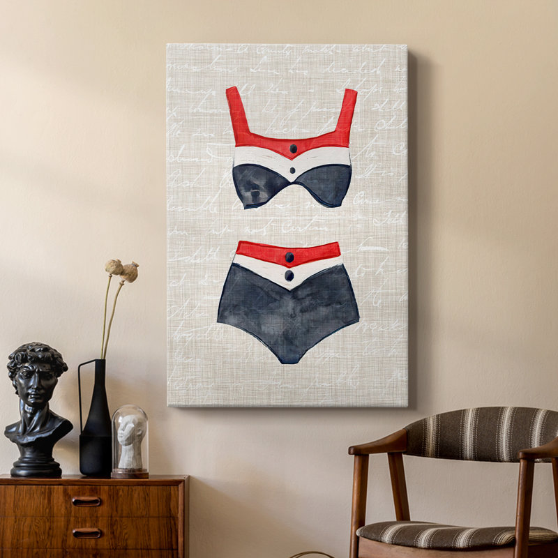 Rétro natation I - galerie sur mesure, H 18 po x l 12 po
