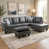 Gray Faux Leather