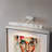 Winchfield Large Picture Light in Polished Nickel and White Marble