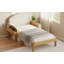 Lit plateforme Solenne Twin en bois avec tête de lit rembourrée et étagères de rangement latérales-134707116-134707118