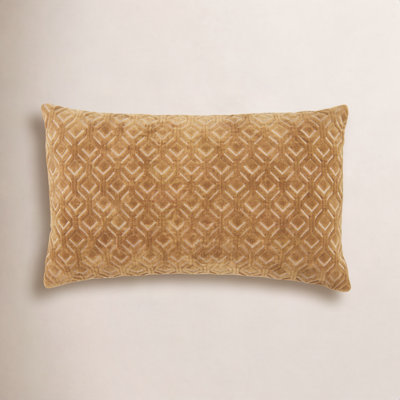 Ryans Embroidered Cotton Lumbar Throw Pillow
