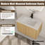 Ensemble de meuble-lavabo mural simple 30 po avec lavabo en céramique-131210372