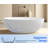 67 L x 39 W Freestanding Soaking Solid Surface Bathtub-125401131