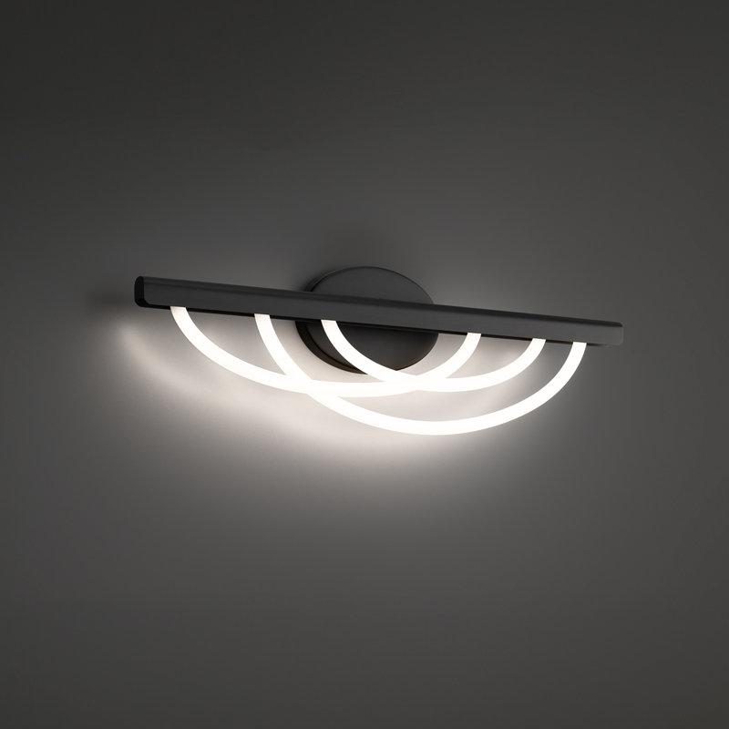Swoop LED Bath Vanity & Wall Light, Black