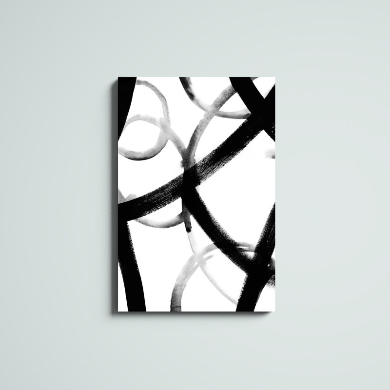 «Monochrome Ripple I», peinture sur toile, H 36 po x l 24 po