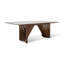 Modern Brazilian Laguna Glass Top Dining Table-1751456844