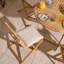 Rowlinson Ashdown Folding 4 Seat Dining Set with Cushions