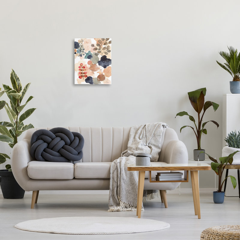 Abstract Botanical Collage Canvas Wall Art, 18 x 22 Inches