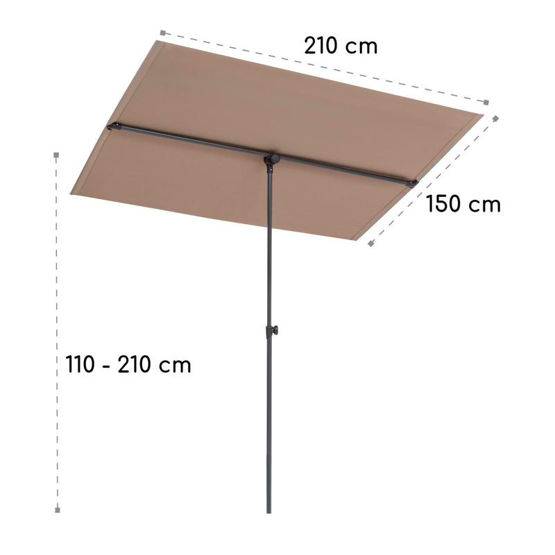 13.5cm Parasol, Taupe