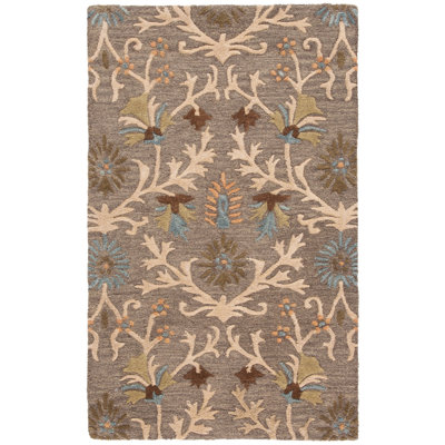 Cannen Hand Tufted Wool Floral Rug