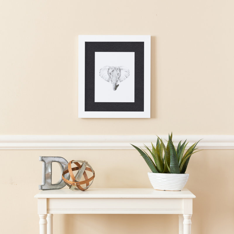 Cadre pour photo simple blanc mat 10 "x 20", Noir