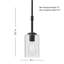 Luminaire suspendu 1 lumière 5 po Wexton-109594282-109594284