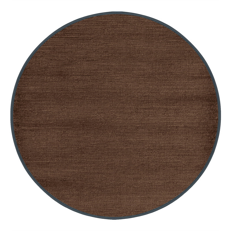 Tapis brun uni lavable à la machine