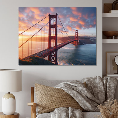 San Francisco Golden Gate Solitude III - impression sur toile encadrée en Californie