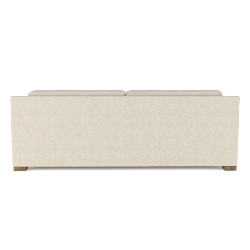 Mercer Track-Arm Loveseat, Weathered, Box Weave Linen Oyster, 33.5" H x 72" W x 39" D