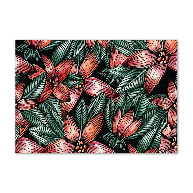 Floral Pattern - Wrapped Canvas Print