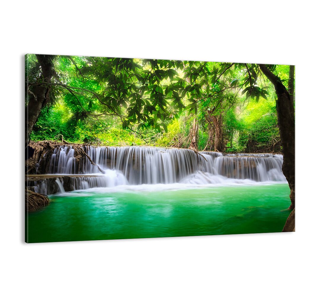 Leinwandbild - Fotografie „Green Cascade”