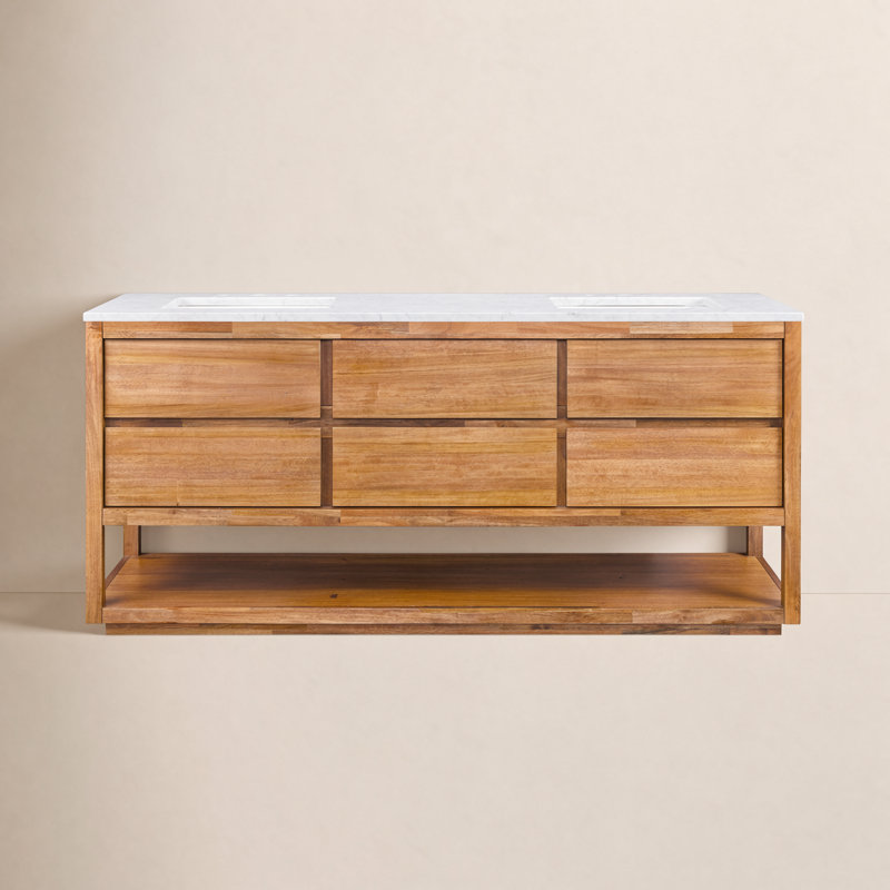 72'' W Double Vanity, Mangowood