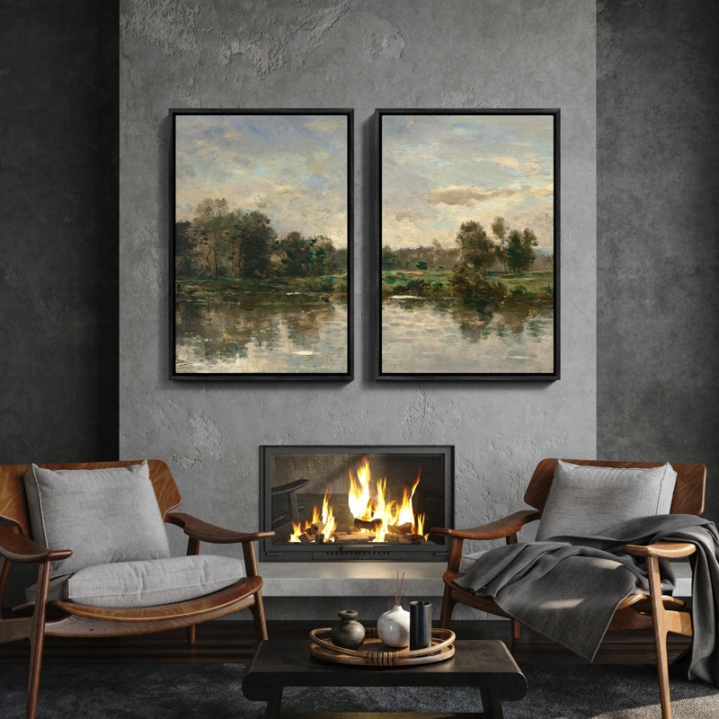 Art mural encadré rétro antique classique pour chambre à coucher, H 36 po x l 24 po, Noir