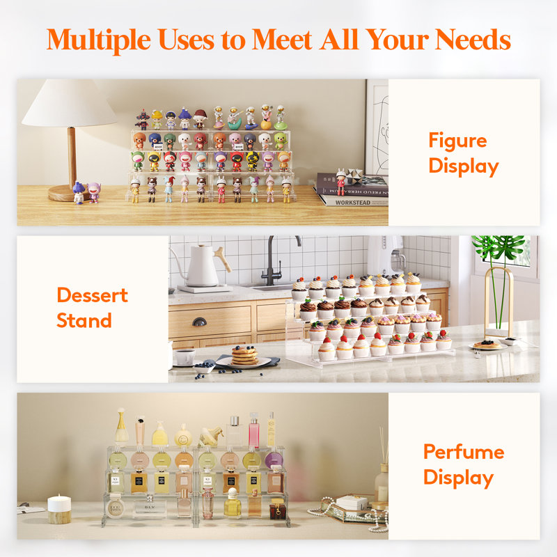 Vitrine en plastique H 1,575 po x l 10,85 po