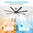 80" 8- Aluminum Blades Dc Indoor Ceiling Fan With Remote-1471213018