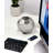 Akram 4" Silver Rough Hewn Faceted Sphere