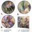 «Iri S II» mauve, vert et sauvage sur métal-810766716