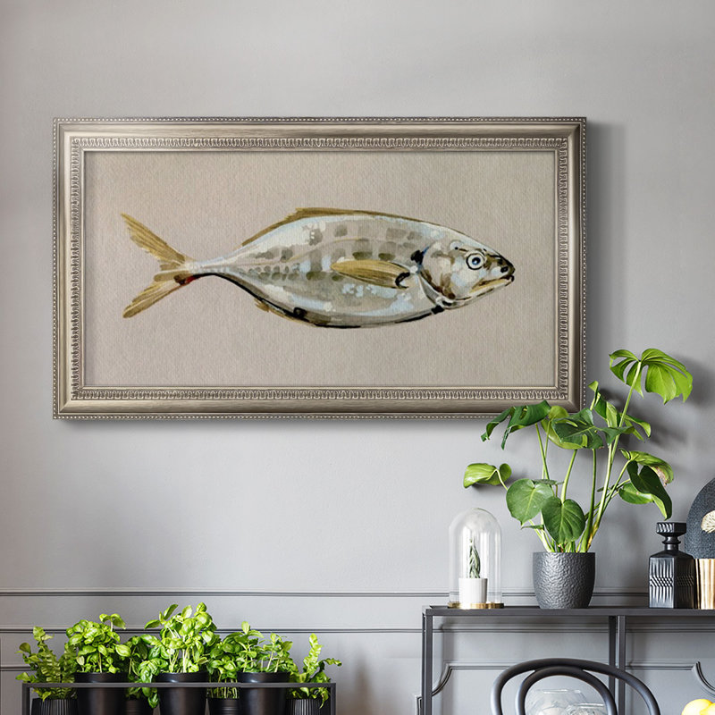 Fresh Fish Study I - Cadre photo unique, impression sur toile, H 25 po x l 45 po x P 1 po
