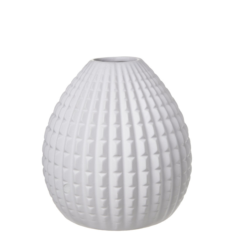 Vase de table en céramique 6 ", Blanc