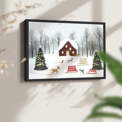 Art de Noël - XCIV - Reproduction encadrée - Restickable